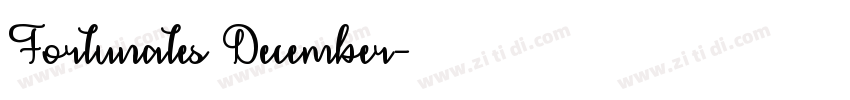 Fortunates December字体转换